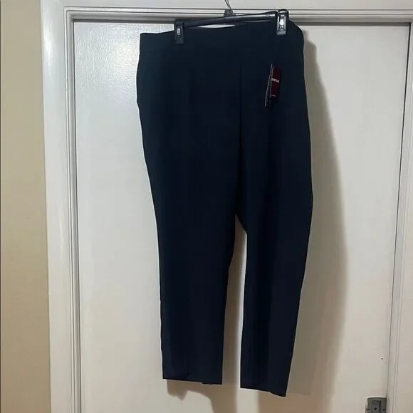 Avenue Navy Straight-Leg Pants size 20 petite NWT - Picture 1 of 7